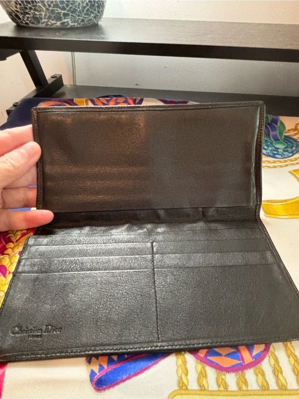 Authentic Vintage Christian Dior Trotter Canvas Clutch – Black/Gold WOC Ready